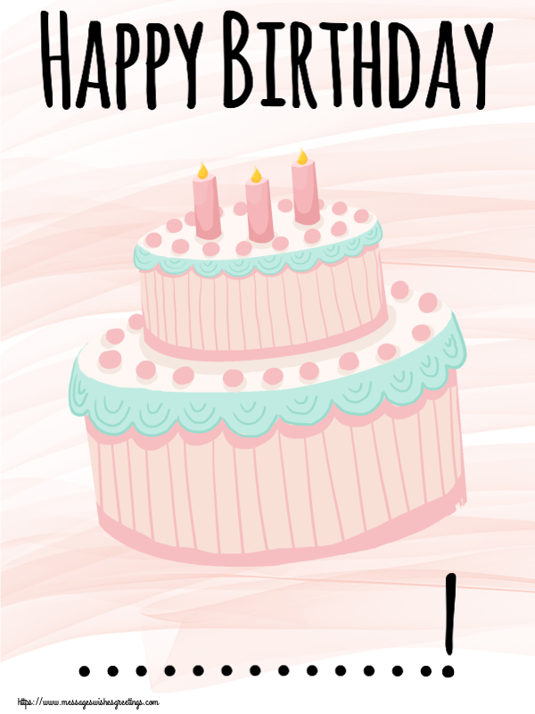 Custom Greetings Cards for Birthday - 🎂 Cake | Happy Birthday ...!