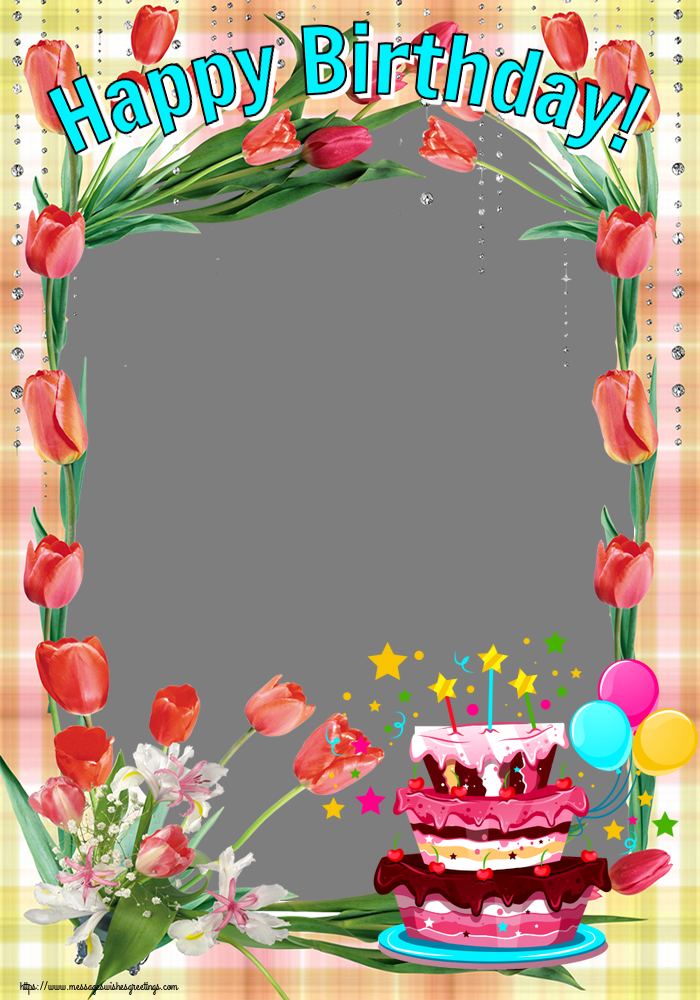 Custom Greetings Cards for Birthday - 🎂 Happy Birthday! - Photo Frame ...
