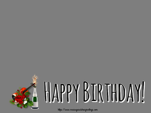 Custom Greetings Cards for Birthday - Happy Birthday! - Photo Frame