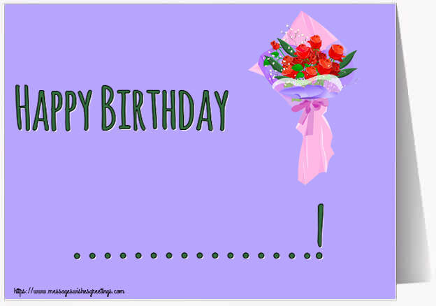 Custom Greetings Cards for Birthday - 🌼 Flowers | Happy Birthday ...!