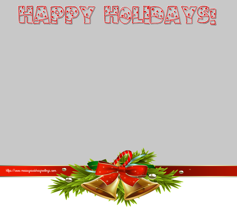 Custom Greetings Cards for Christmas - Happy Holidays! - Christmas Photo Frame