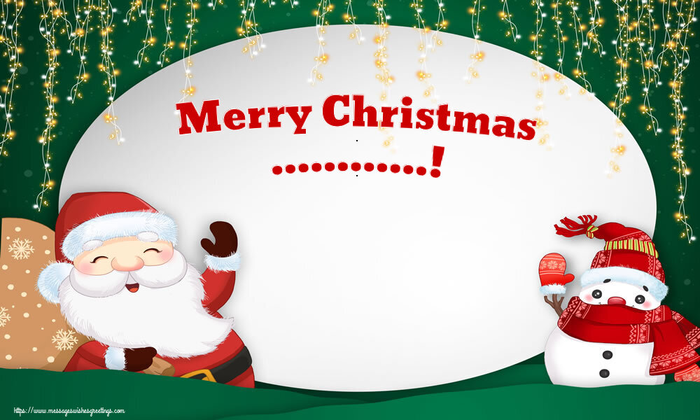 Custom Greetings Cards for Christmas - Merry Christmas ...!