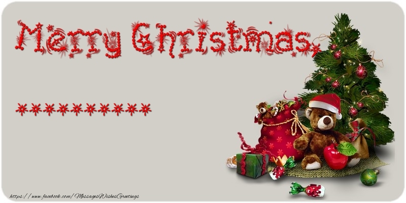 Custom Greetings Cards for Christmas - Animation & Christmas Tree & Gift Box | Merry Christmas, ...