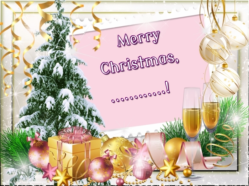 Custom Greetings Cards for Christmas - Merry Christmas, ...!
