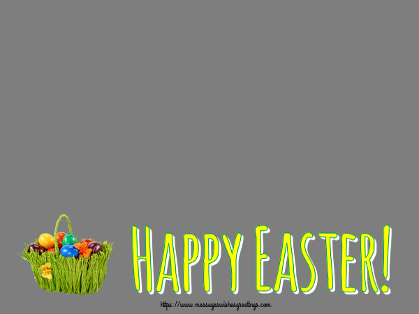 Custom Greetings Cards for Easter - Happy Easter! - Photo Frame