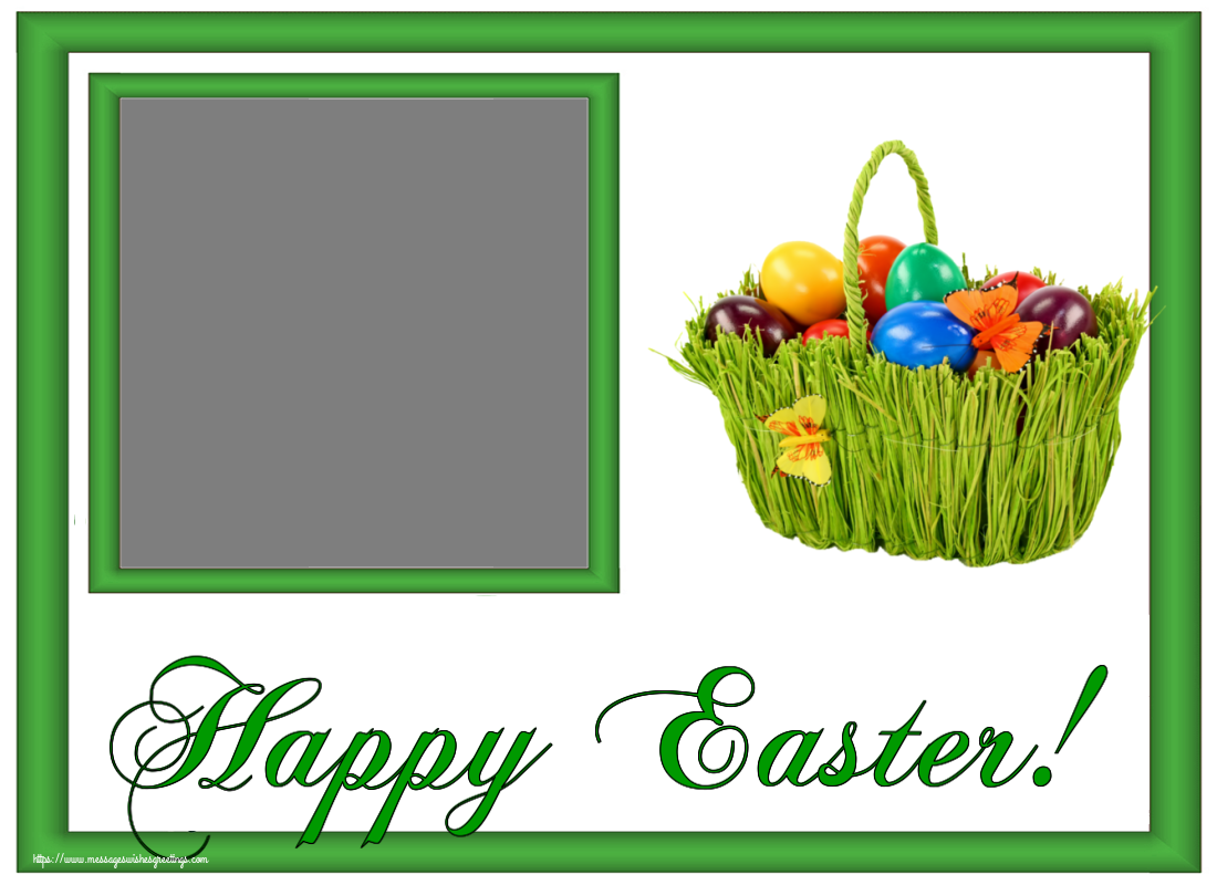 Custom Greetings Cards for Easter - Happy Easter! - Create with your facebook profile photo