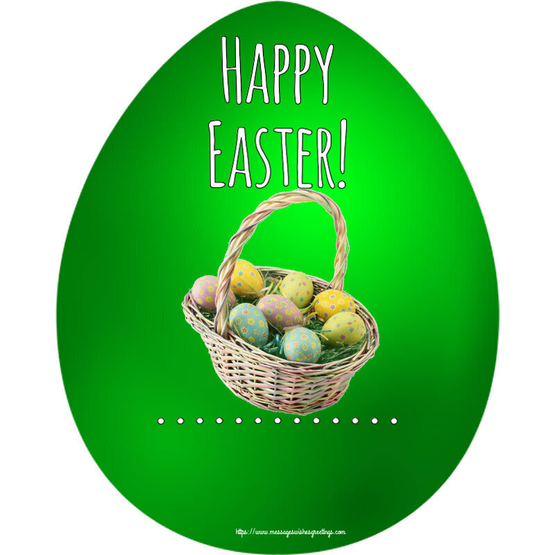 Custom Greetings Cards for Easter - Eggs | Happy Easter! ...