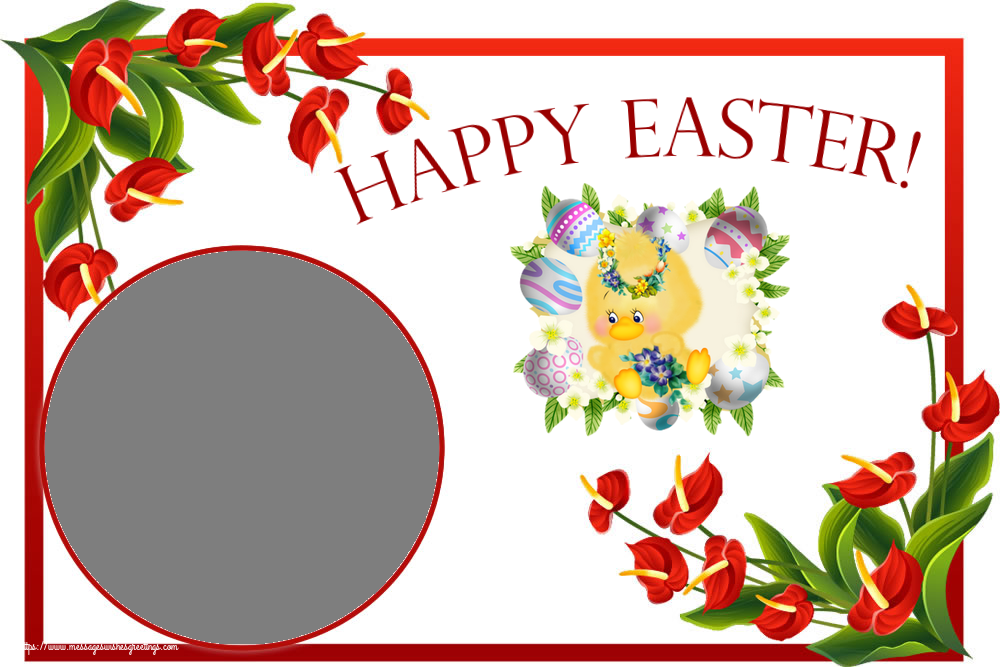 Custom Greetings Cards for Easter - Happy Easter! - Photo Frame