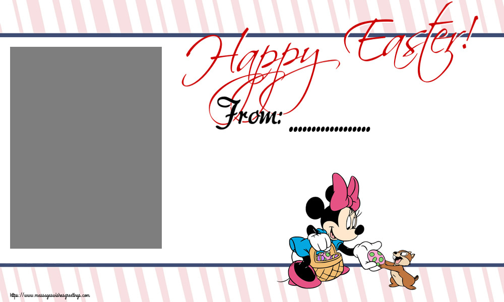 Custom Greetings Cards for Easter - Eggs & Photo Frame | Happy Easter! From: ... - Create with your facebook profile photo
