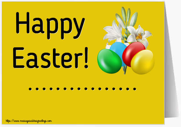 Custom Greetings Cards for Easter - Eggs | Happy Easter! ...