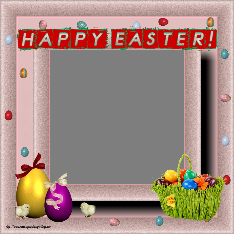 Custom Greetings Cards for Easter - Happy Easter! - Create with your facebook profile photo