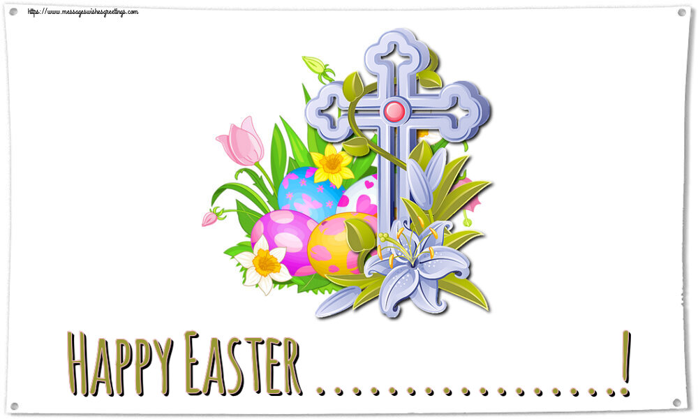 Custom Greetings Cards for Easter - Cross | Happy Easter ...!
