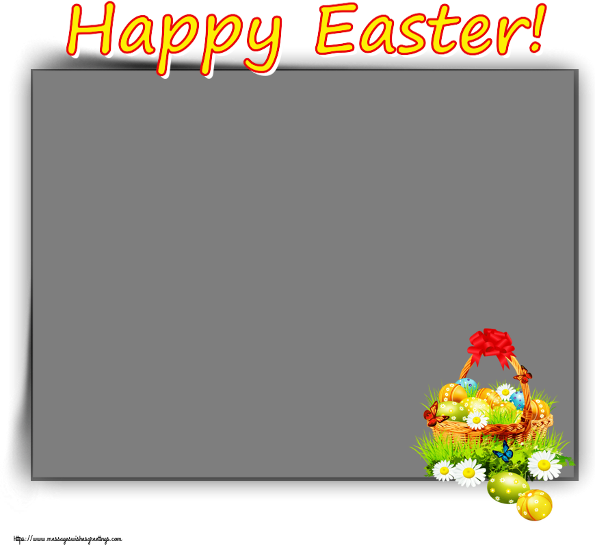 Custom Greetings Cards for Easter - Happy Easter! - Photo Frame ...