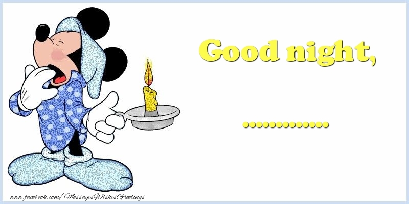 Custom Greetings Cards for Good night - Animation | Good night, ...
