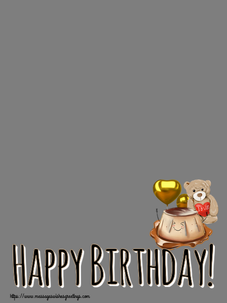 Custom Greetings Cards for kids - Happy Birthday! - Photo Frame