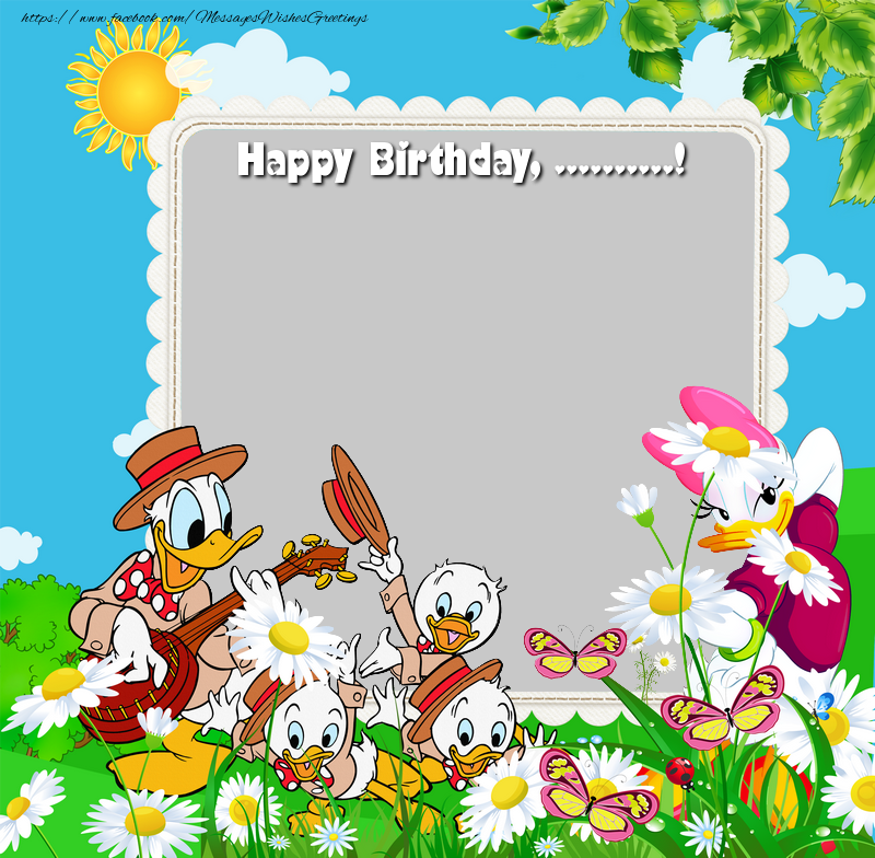 Custom Greetings Cards for kids - Happy Birthday, ...!