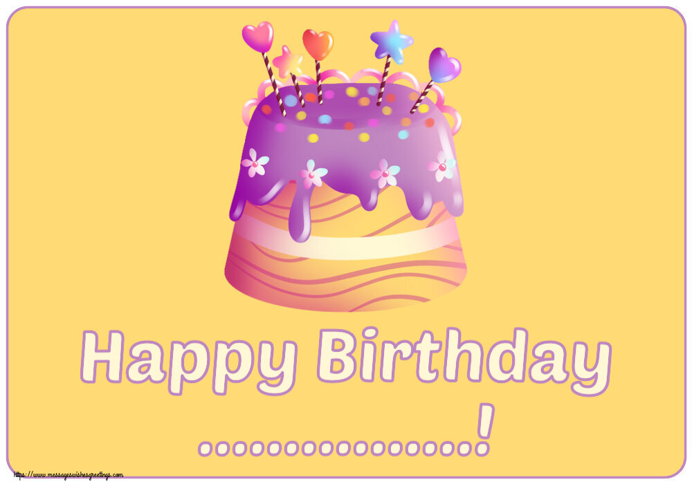 Custom Greetings Cards for kids - 🎂 Cake | Happy Birthday ...!