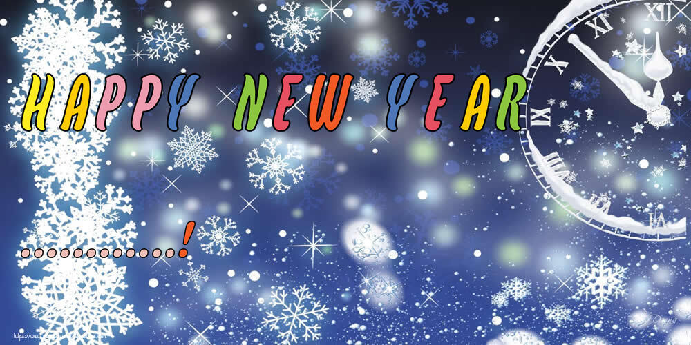 Custom Greetings Cards for New Year - Happy New Year ...!