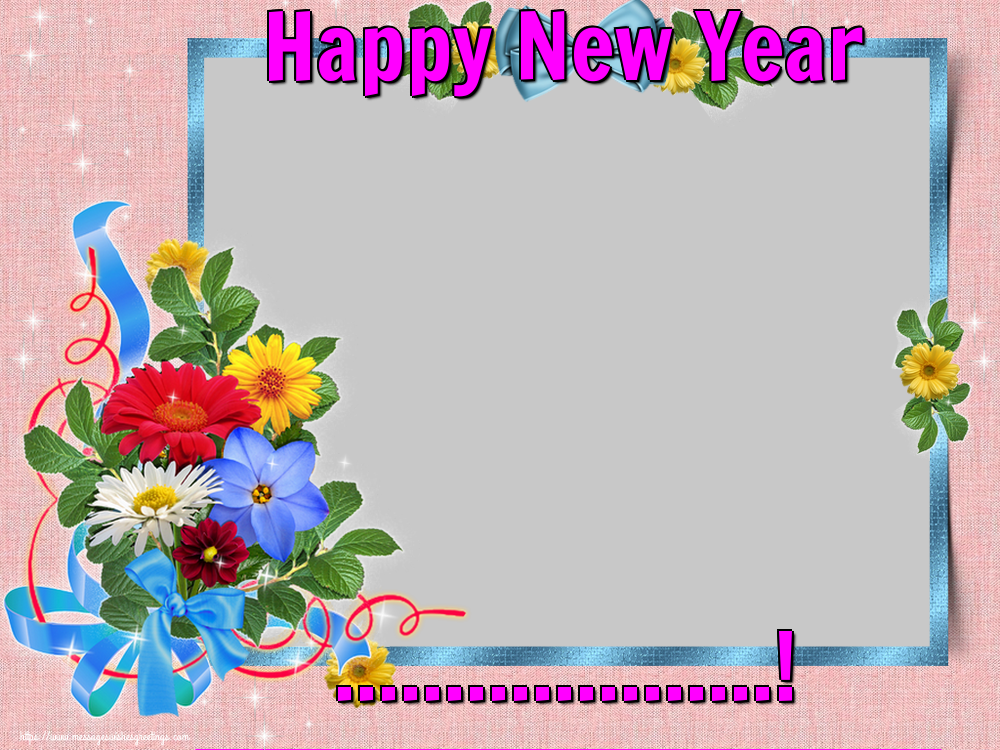 Custom Greetings Cards for New Year - Happy New Year ...! - New Year Photo Frame