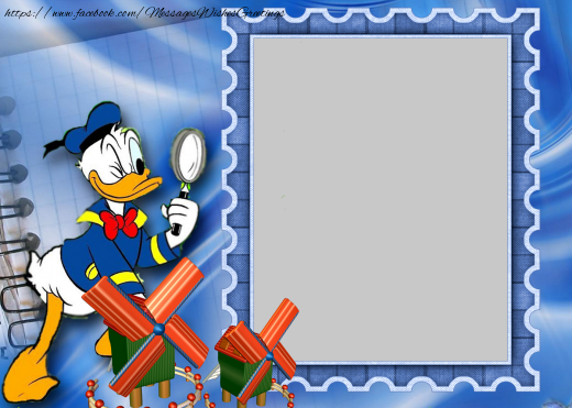 Custom Greetings Cards with Photo - Photo frame with Donald