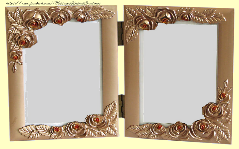 Custom Greetings Cards with Photo - Double frame greeting card