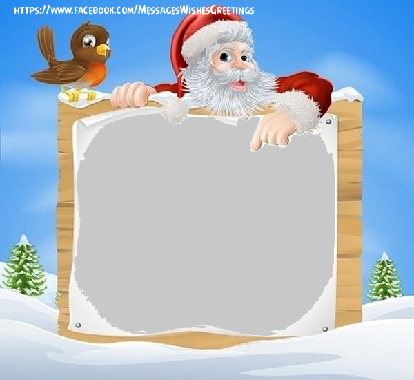 Custom Greetings Cards with Photo - Santa Claus