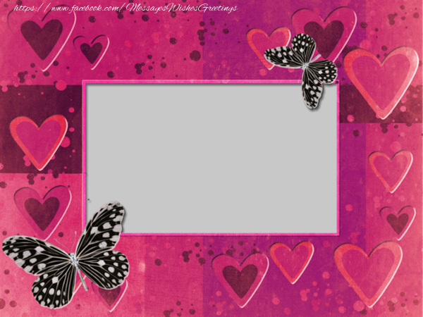 Custom Greetings Cards with Photo - Butterflies photo frame