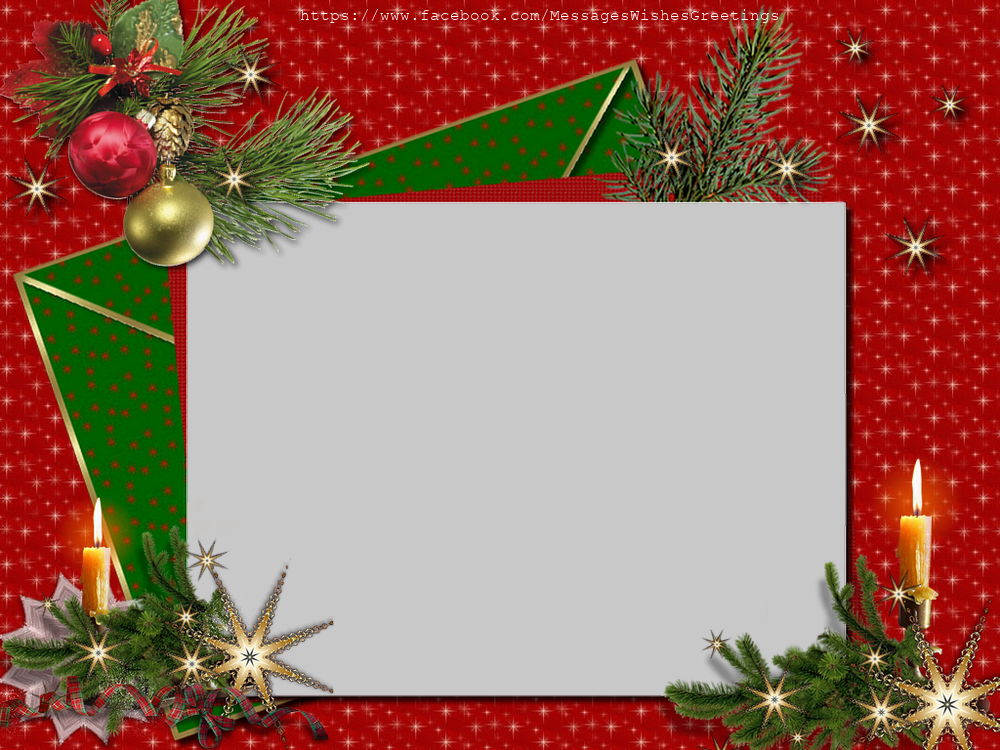Custom Greetings Cards with Photo - Christmas photo frame