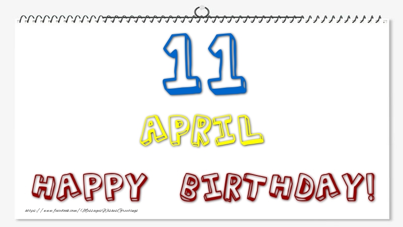 11 April - Happy Birthday!