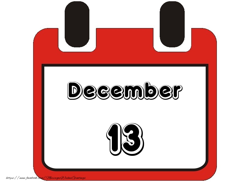 Greetings Cards of 13 December - December 13