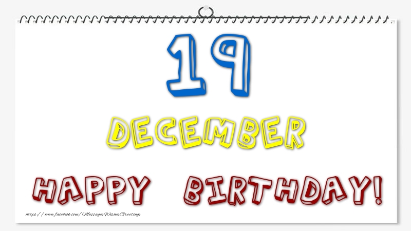 19 December - Happy Birthday!