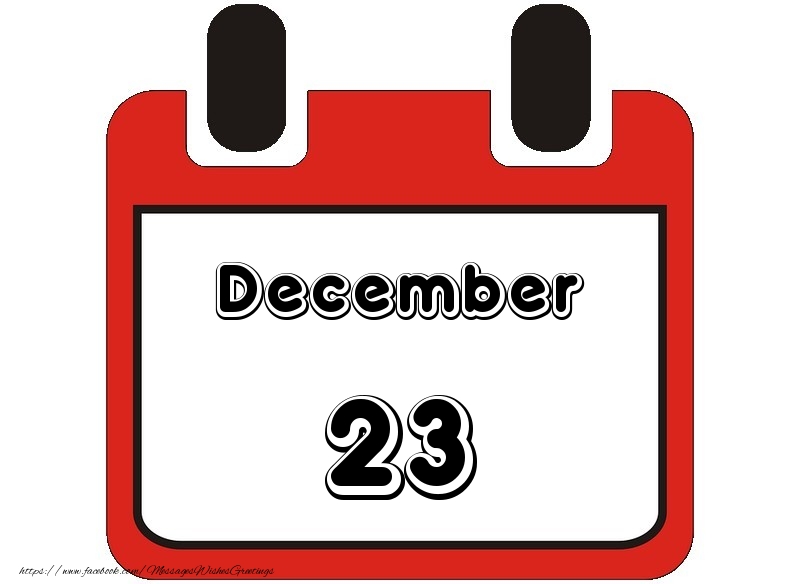 Greetings Cards of 23 December - December 23