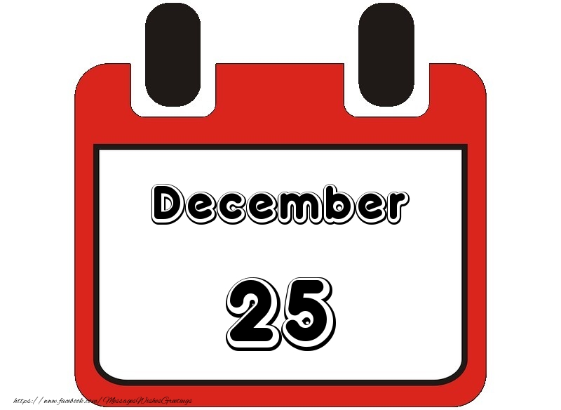 Greetings Cards of 25 December - December 25