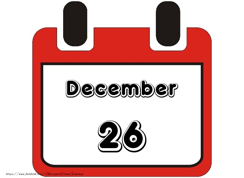 Greetings Cards of 26 December - December 26