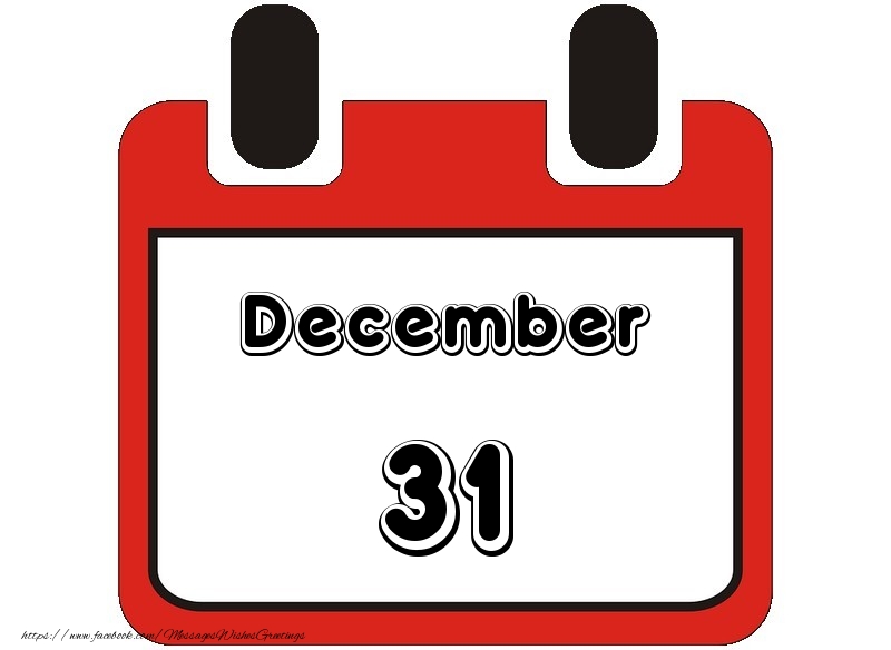 Greetings Cards of 31 December - December 31