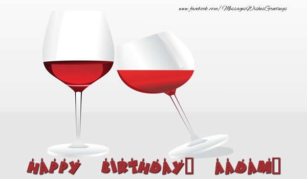 Greetings Cards for Birthday - Champagne | Happy Birthday, Aadam!