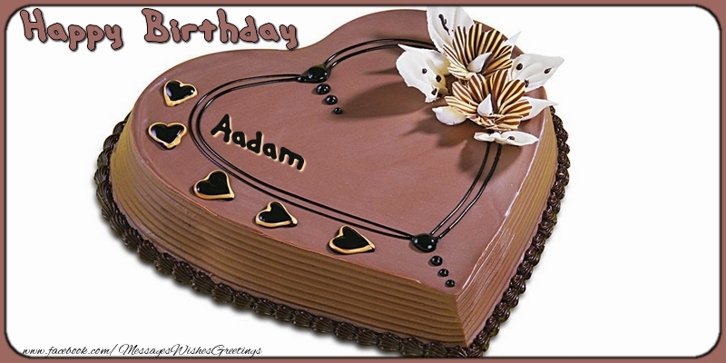 Greetings Cards for Birthday - Cake | Happy Birthday, Aadam!