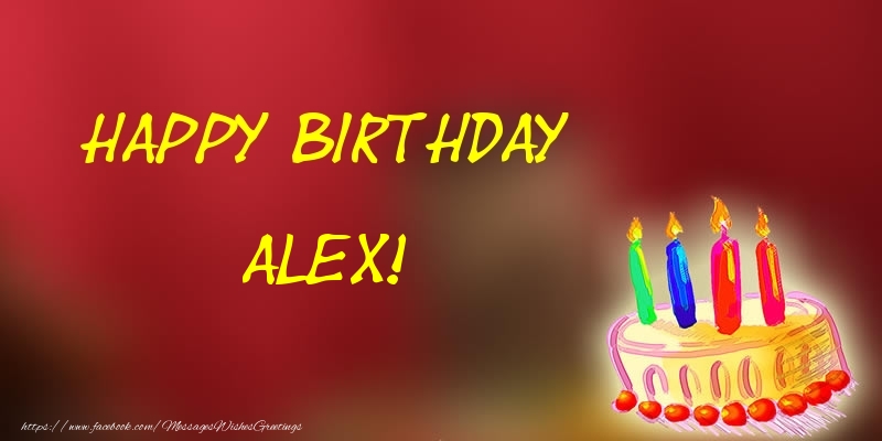 Greetings Cards for Birthday - Champagne | Happy Birthday Alex!