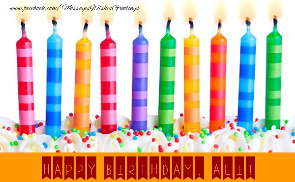 Greetings Cards for Birthday - Happy Birthday, Ali!