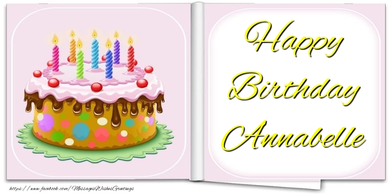 Greetings Cards for Birthday - Happy Birthday Annabelle