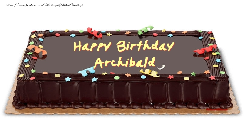  Greetings Cards for Birthday - Cake | Happy Birthday Archibald
