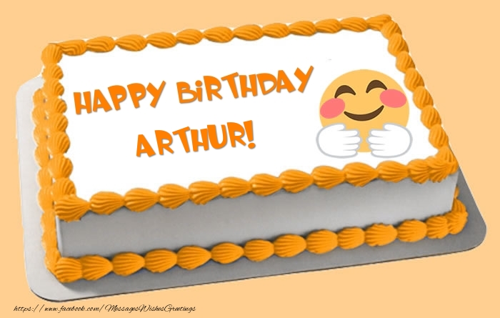 Greetings Cards for Birthday - Happy Birthday Arthur! Cake