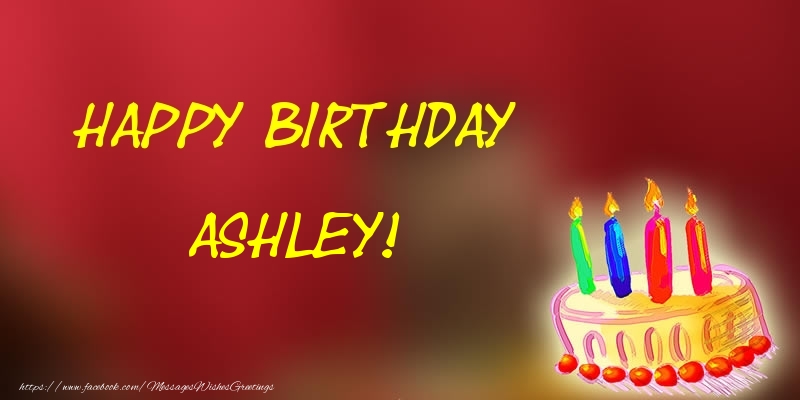 Greetings Cards for Birthday - Champagne | Happy Birthday Ashley!