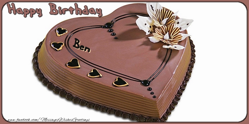 Greetings Cards for Birthday - Cake | Happy Birthday, Ben!