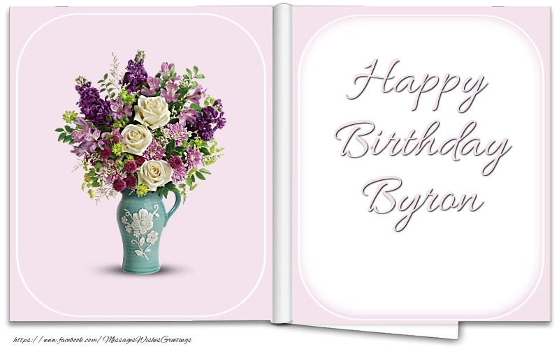Greetings Cards for Birthday - Bouquet Of Flowers | Happy Birthday Byron