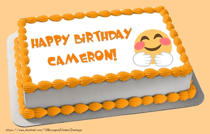 Greetings Cards for Birthday - Happy Birthday Cameron! Cake