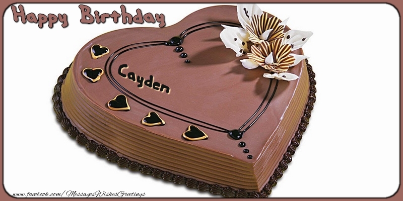 Greetings Cards for Birthday - Cake | Happy Birthday, Cayden!