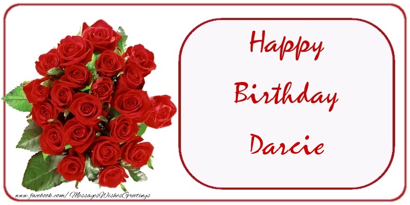 Greetings Cards for Birthday - Bouquet Of Flowers & Roses | Happy Birthday Darcie