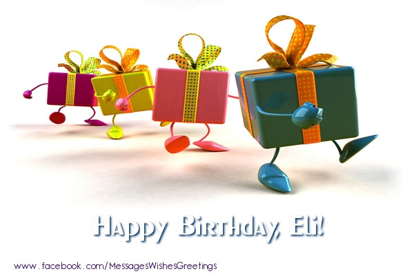 Greetings Cards for Birthday - Gift Box | La multi ani Eli!