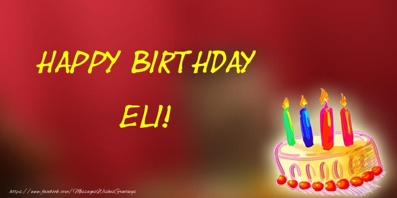 Greetings Cards for Birthday - Champagne | Happy Birthday Eli!